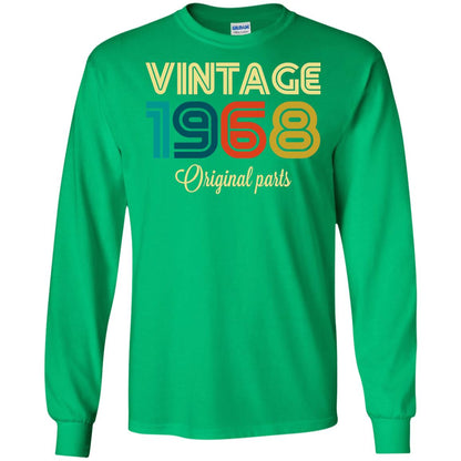 Vintage 1968 Funny Old School 50th Birthday T-shirt Irish Green