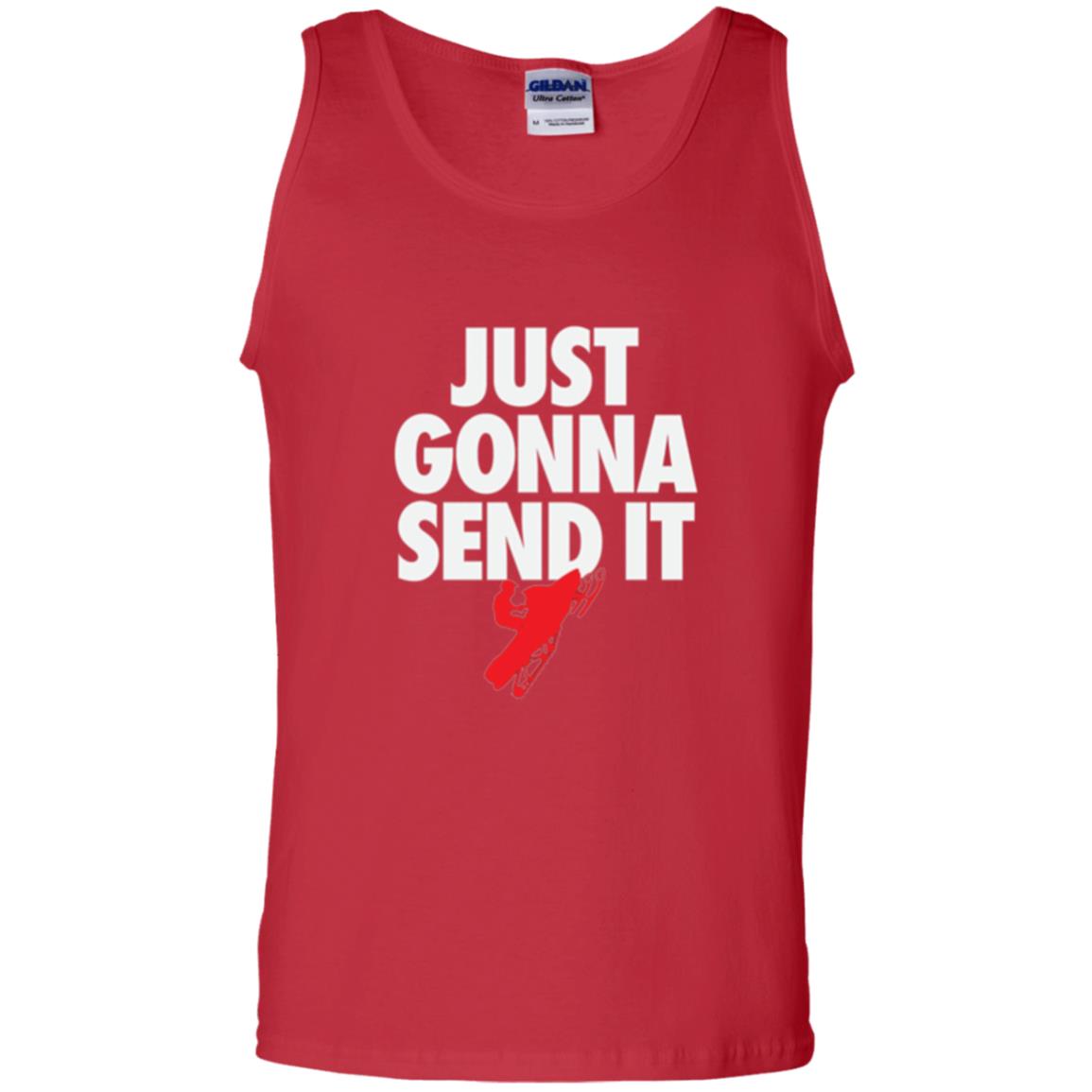 Snowmobile T-shirt Just Gonna Send It T-shirt Red