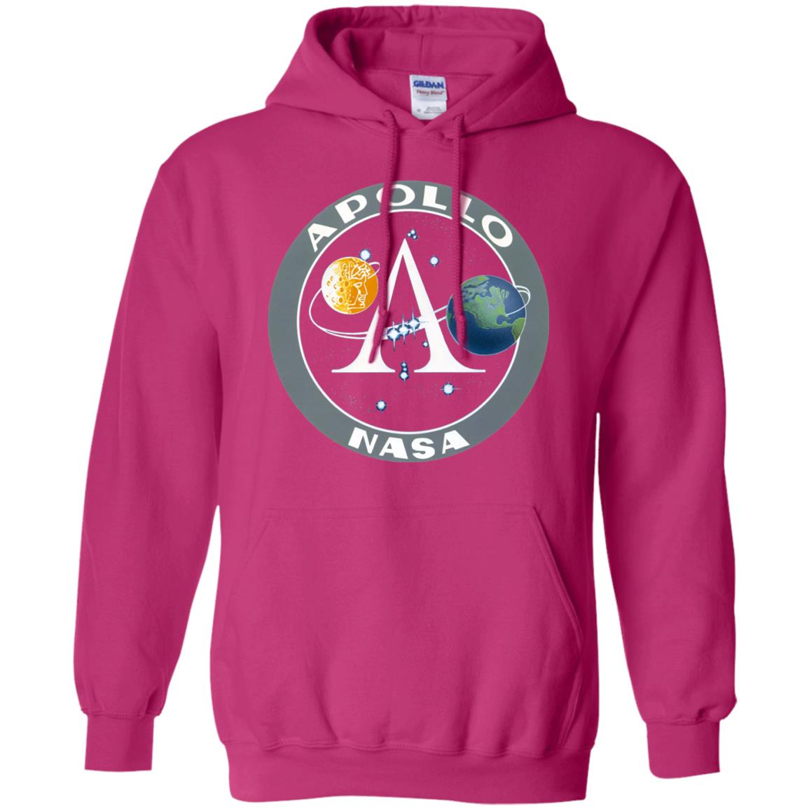 Apollo Program Moon Landing Patch Print Nasa Astronomy T-shirt Heliconia