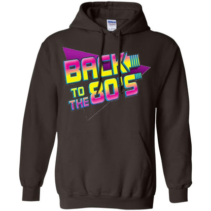 Back To The 80s Graphic Retro Novelty T-shirt Dark Chocolate