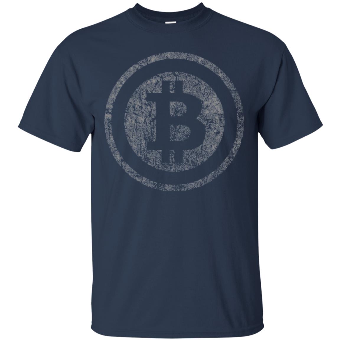 Vintage Bitcoin T-shirt Navy