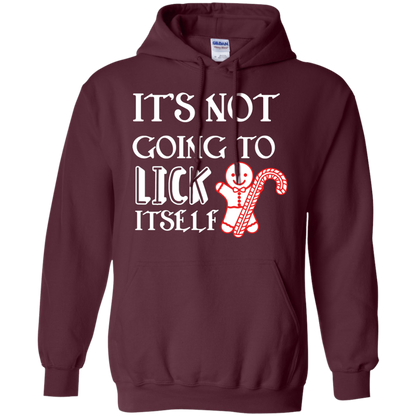 Christmas T-Shirt It's Not Going To Lick Itself Maroon