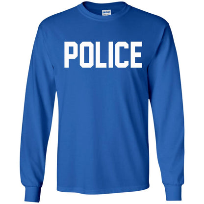 Police Halloween T-shirt Royal