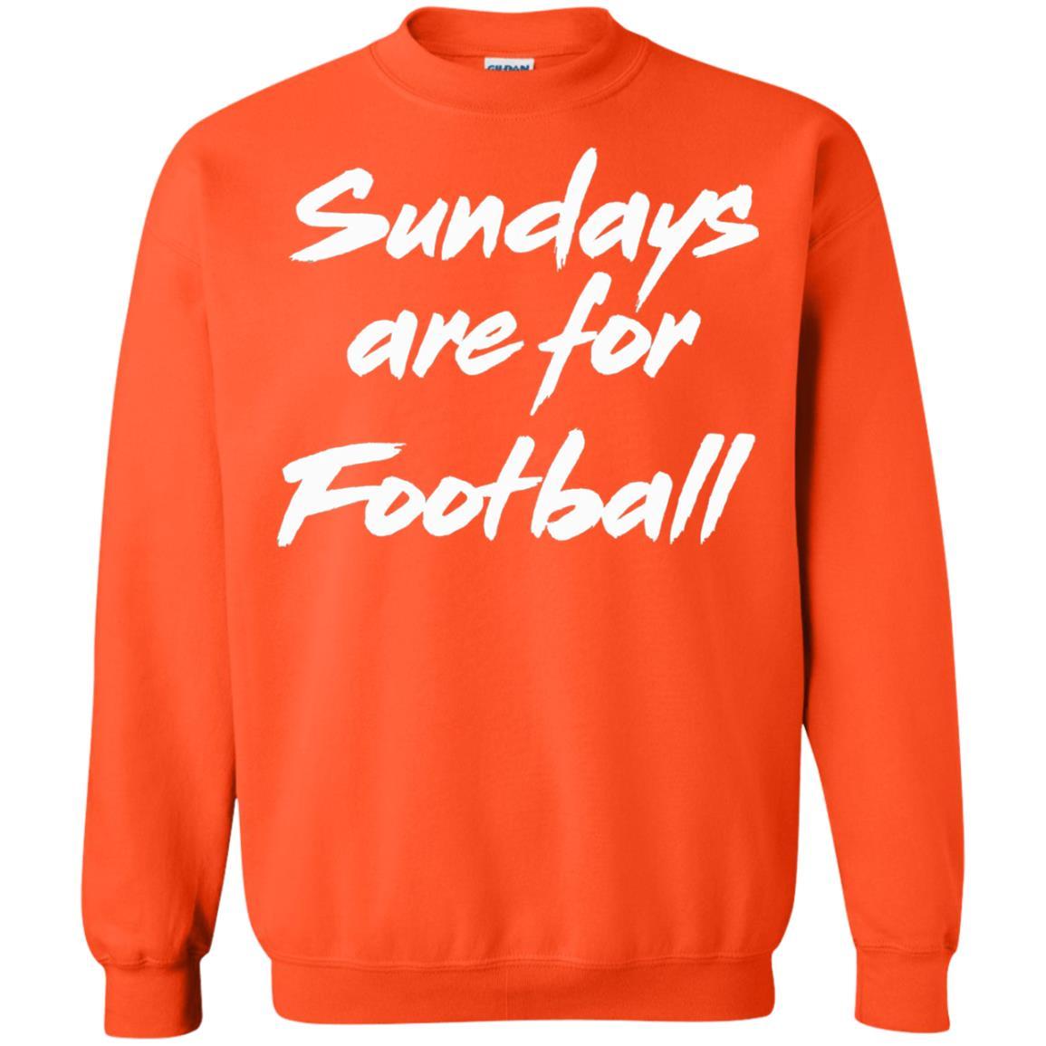 Football Lover T-shirt Sundays Are For Football Orange