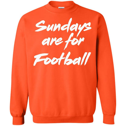 Football Lover T-shirt Sundays Are For Football Orange
