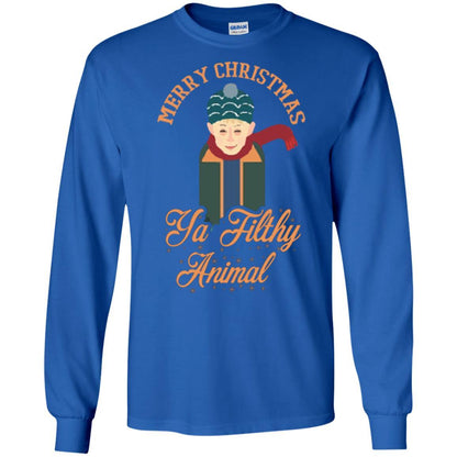 Christmas T-shirt Merry Christmas Ya Filthy Animal Royal