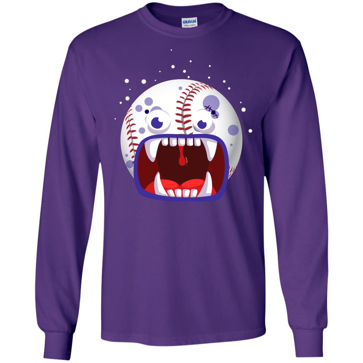Baseball Halloween Shirt Purple