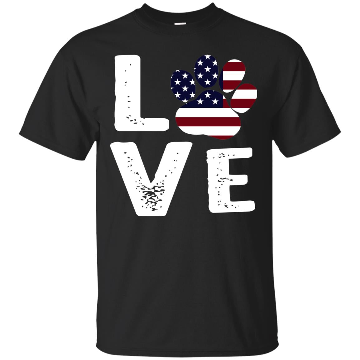 Love Dog Paw Shirt Black