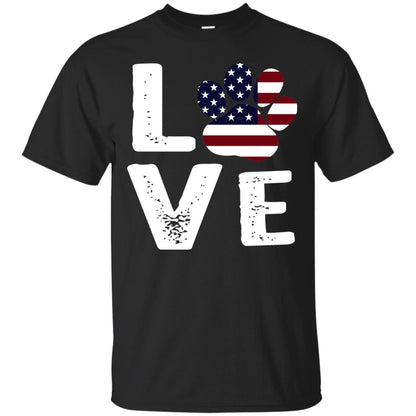 Love Dog Paw Shirt Black