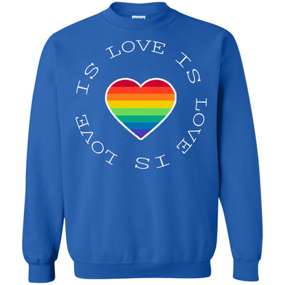 Love Is Love Rainbow Heart Lgbt Support Gift Shirt Royal
