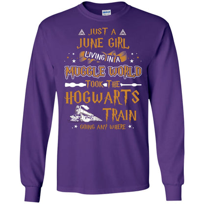 Just A June Girl Living In A Muggle World Took The Hogwarts Train Going Any Where Purple