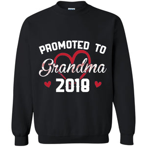 Promoted To Grandma 2018 Love Grandparents T-shirt