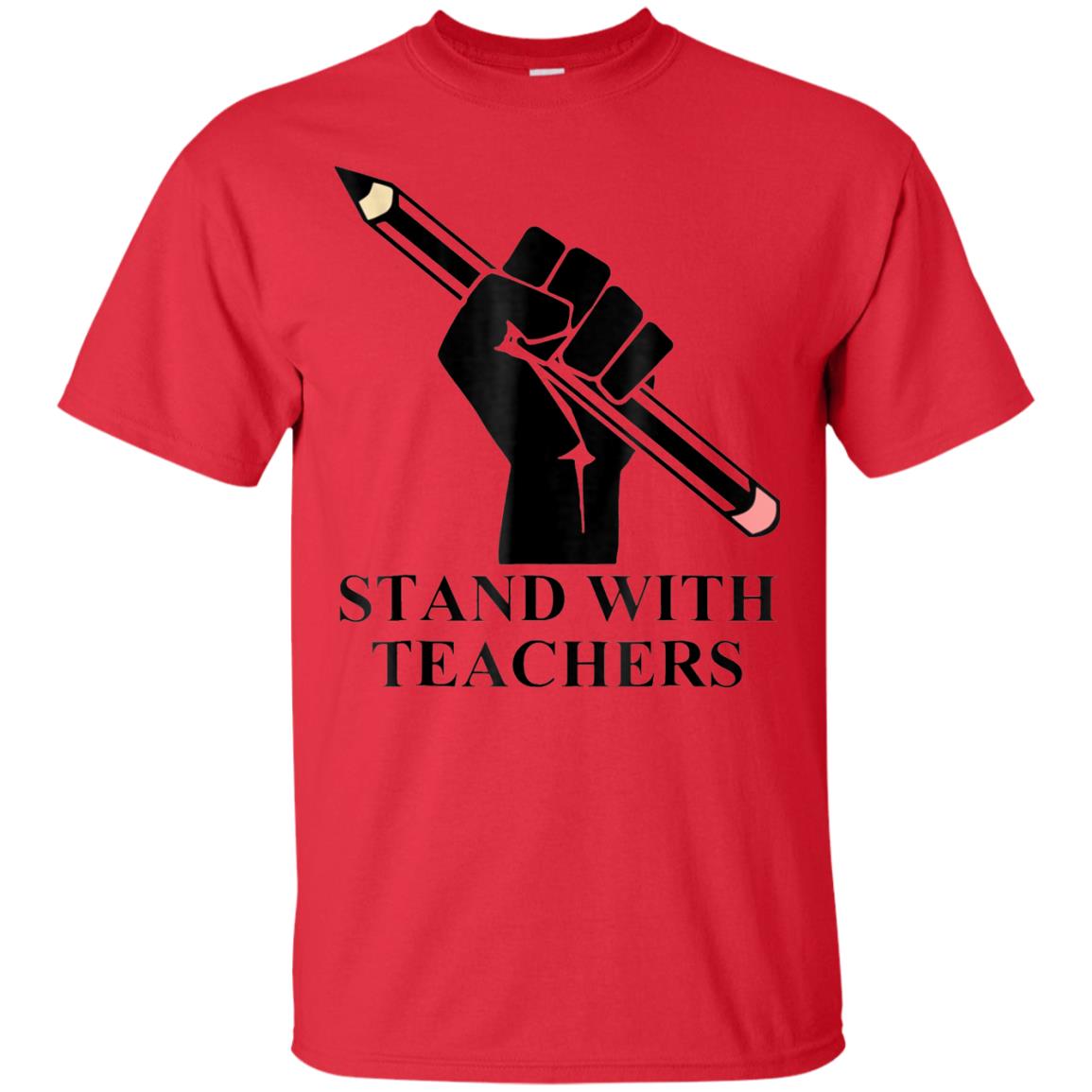 Colorado Teachers Stand With Teachers Educator Strike Shirt Red