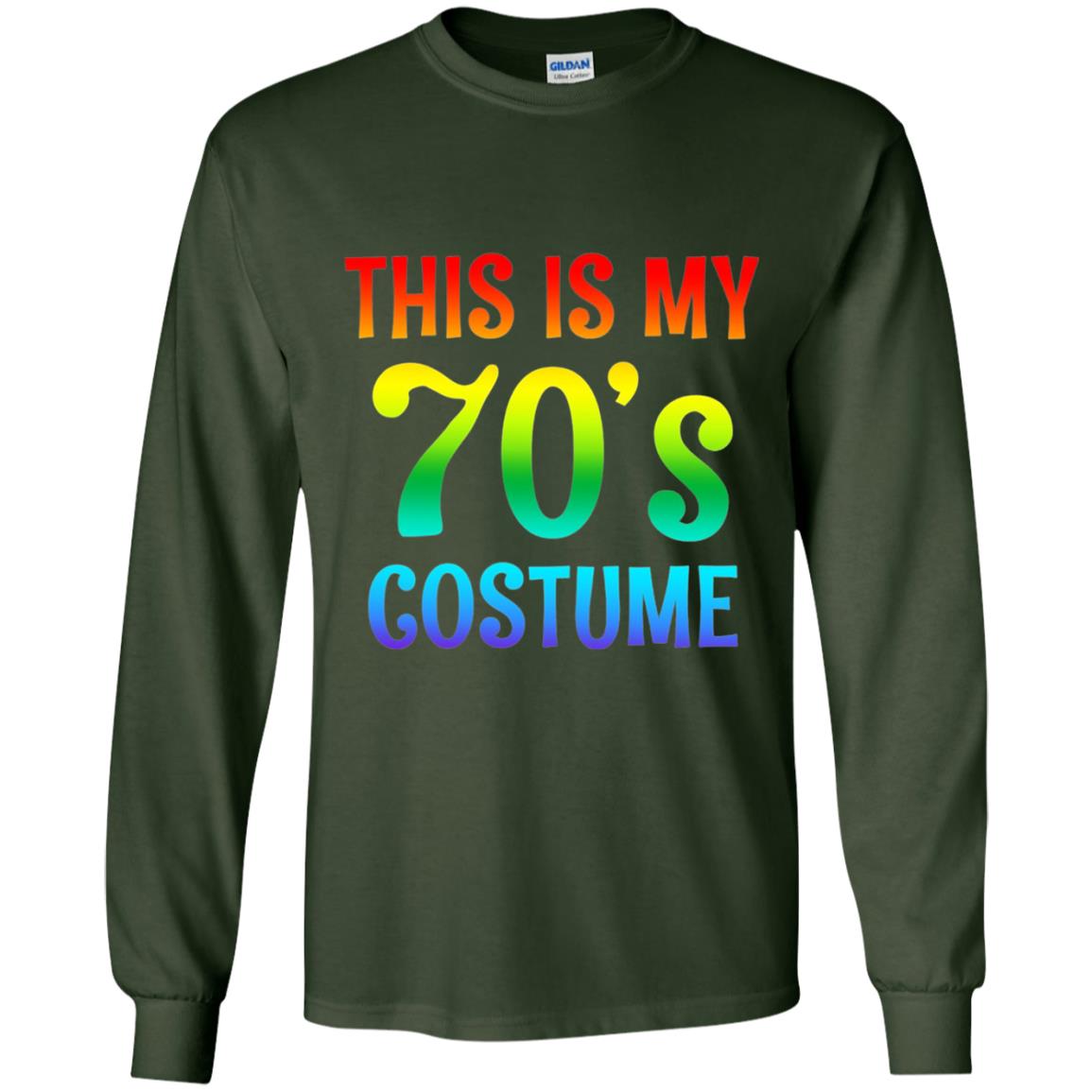 This Is My 70_s Costume T-shirt Forest Green