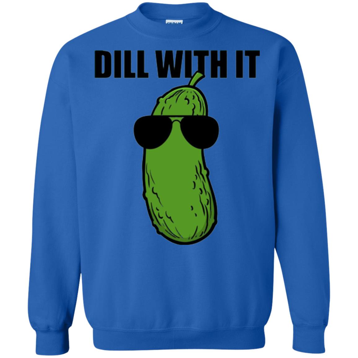 Funny Pickle T-shirt Dill With It Royal