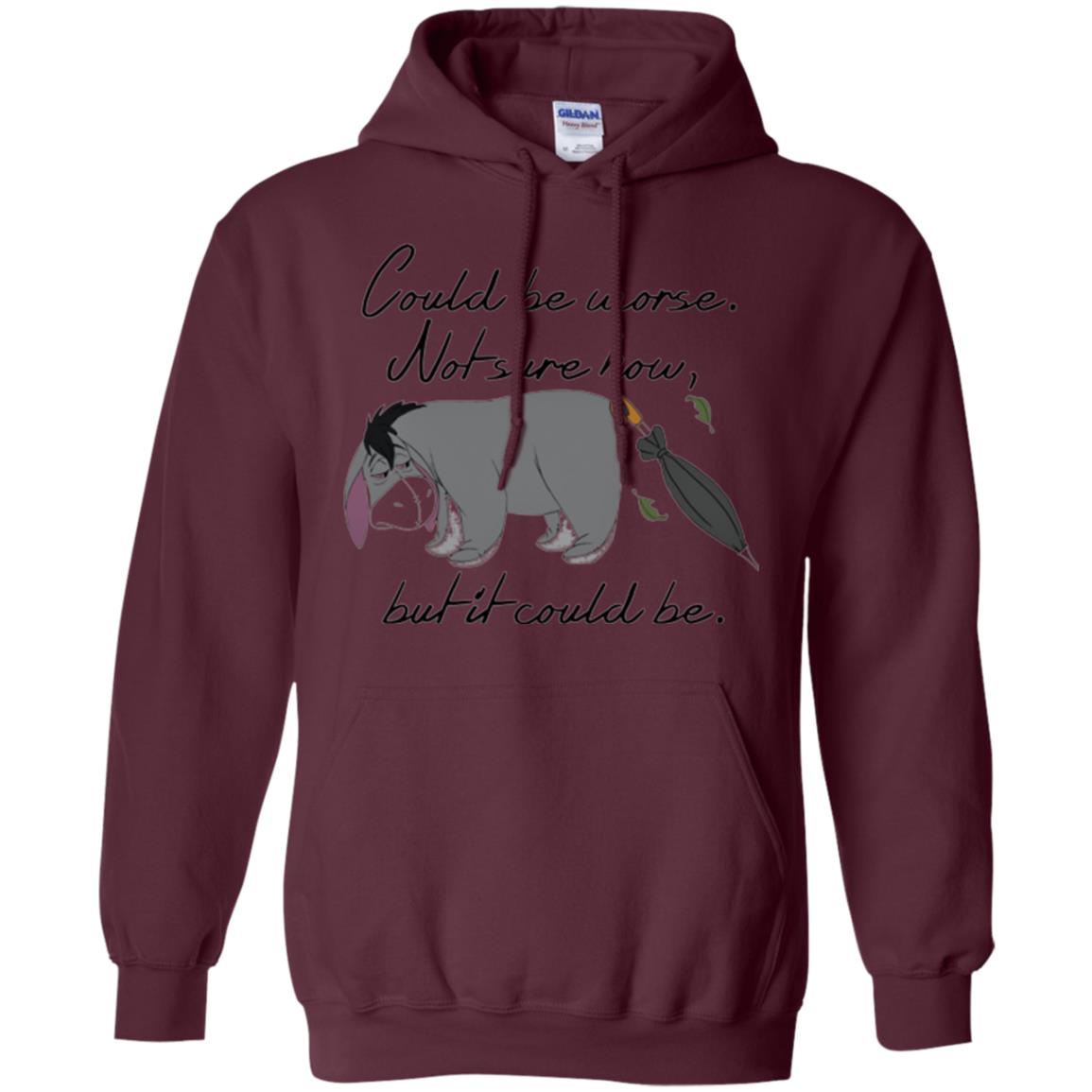 Cartoon T-shirt Could Be Worse Not Sure How But It Could Be Maroon