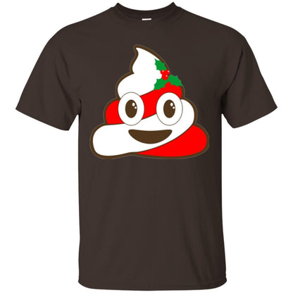 Christmas T-shirt Funny Poop Emojis Dark Chocolate