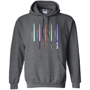 Harry Potter Lightsaber Wands Movie Fan T-shirtG185 Gildan Pullover Hoodie 8 oz.