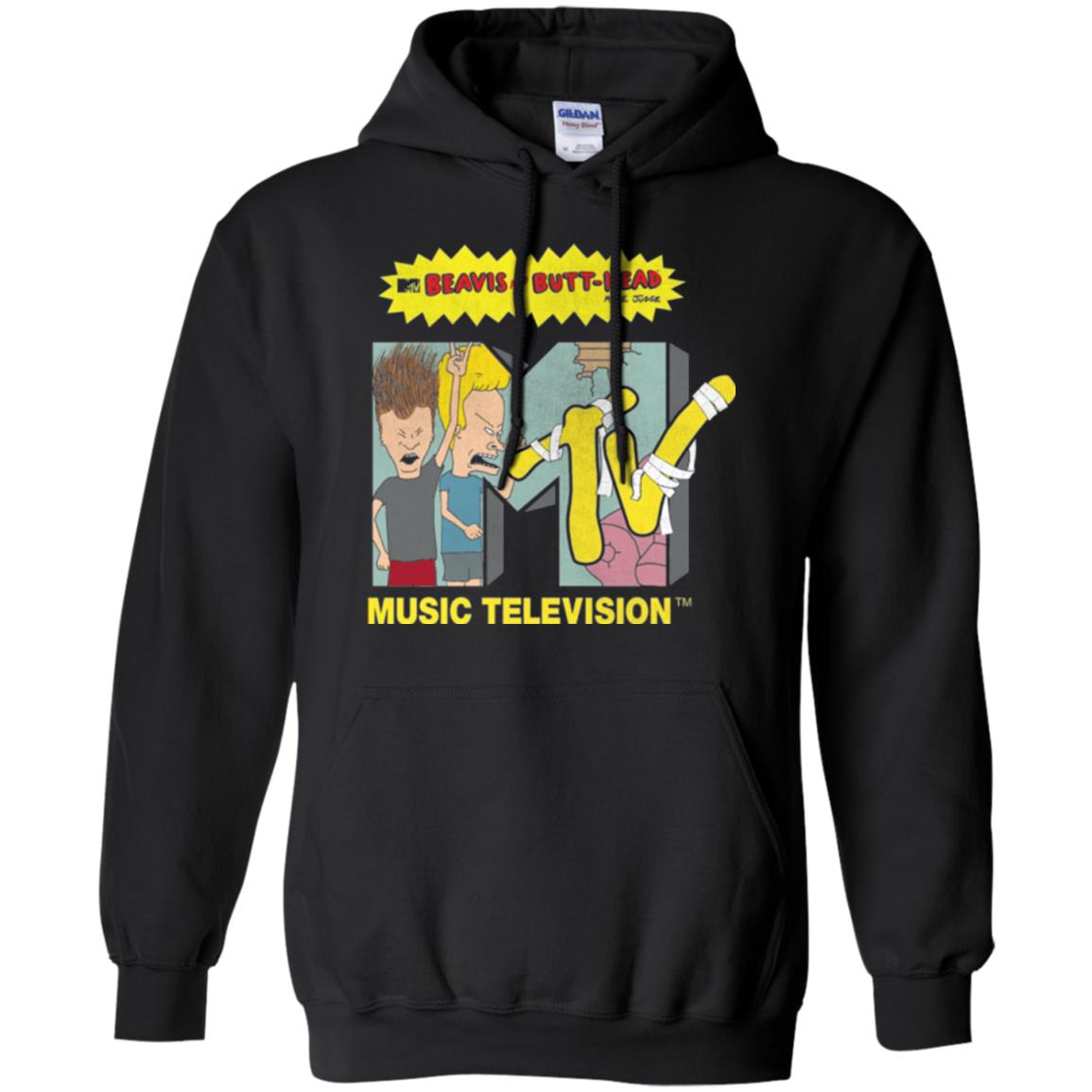 Mtv Logo T-shirt Beavis And Butt Head Black