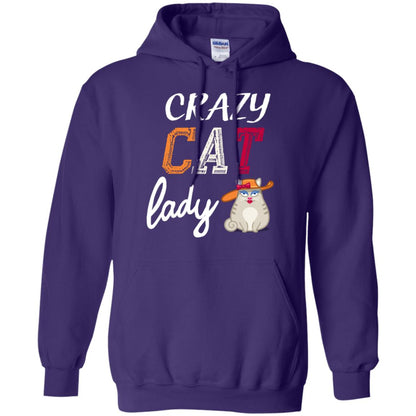 Crazy Cat Lady Chicken Shirt For Girls Womens Purple