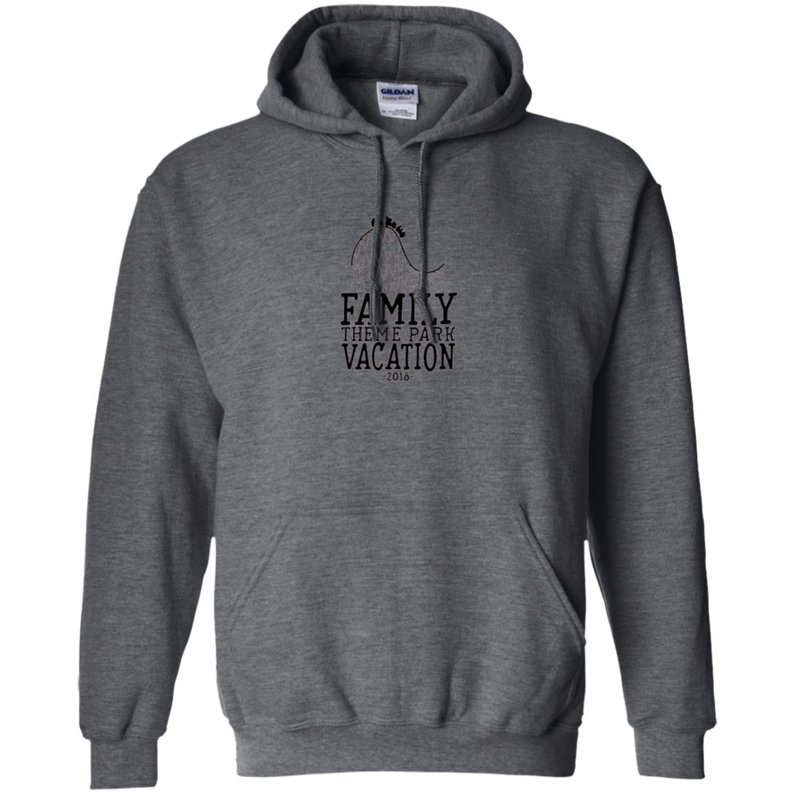Family T-shirt Vacation 2018 Theme Park Roller Coaster Dark Heather