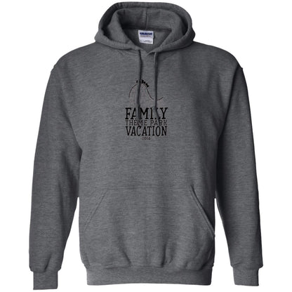 Family T-shirt Vacation 2018 Theme Park Roller Coaster Dark Heather