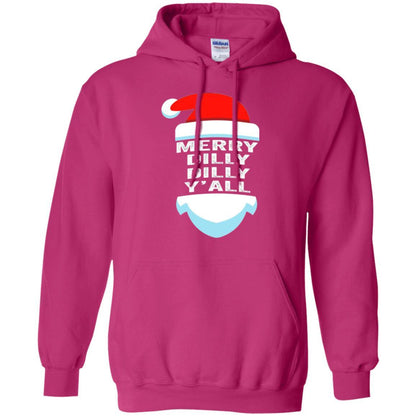 Christmas T-shirt Dilly Dilly Yall Santa Hat Christmas T-shirt Heliconia