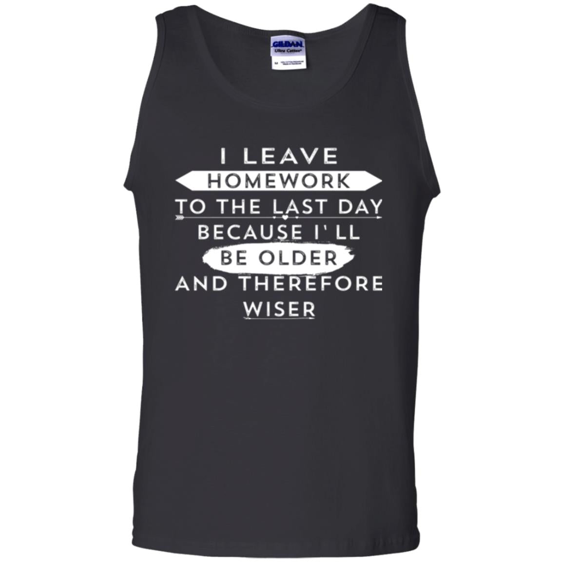 Funny Homework T-shirt I Leave Homework To The Last Day Black