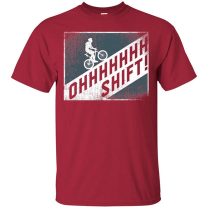 Cyclist T-shirt Oh Shift Cardinal