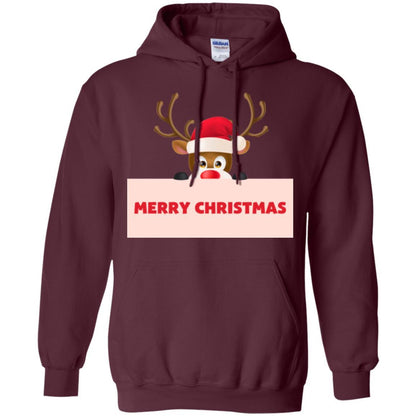 Christmas T-shirt Reindeer Merry Christmas T-shirt Maroon
