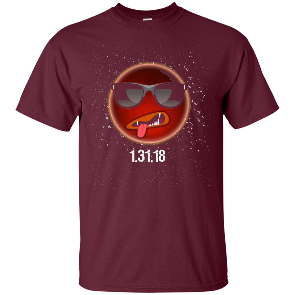 Total Lunar Eclipse T Shirt Funny Astronomy Celestial Meme T-shirt Maroon