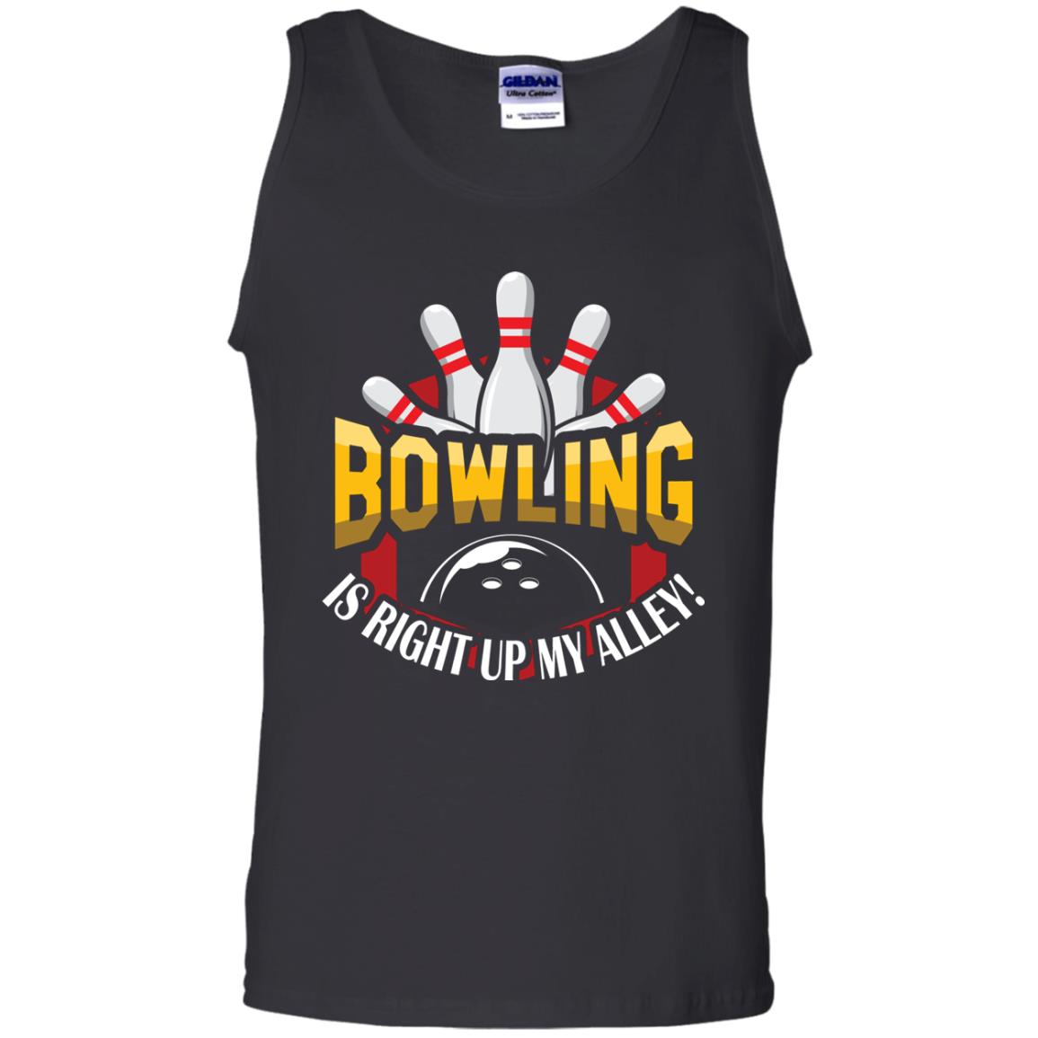 Bowler T-shirt Bowling Is Right Up My Alley Black