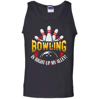 Bowler T-shirt Bowling Is Right Up My Alley Black