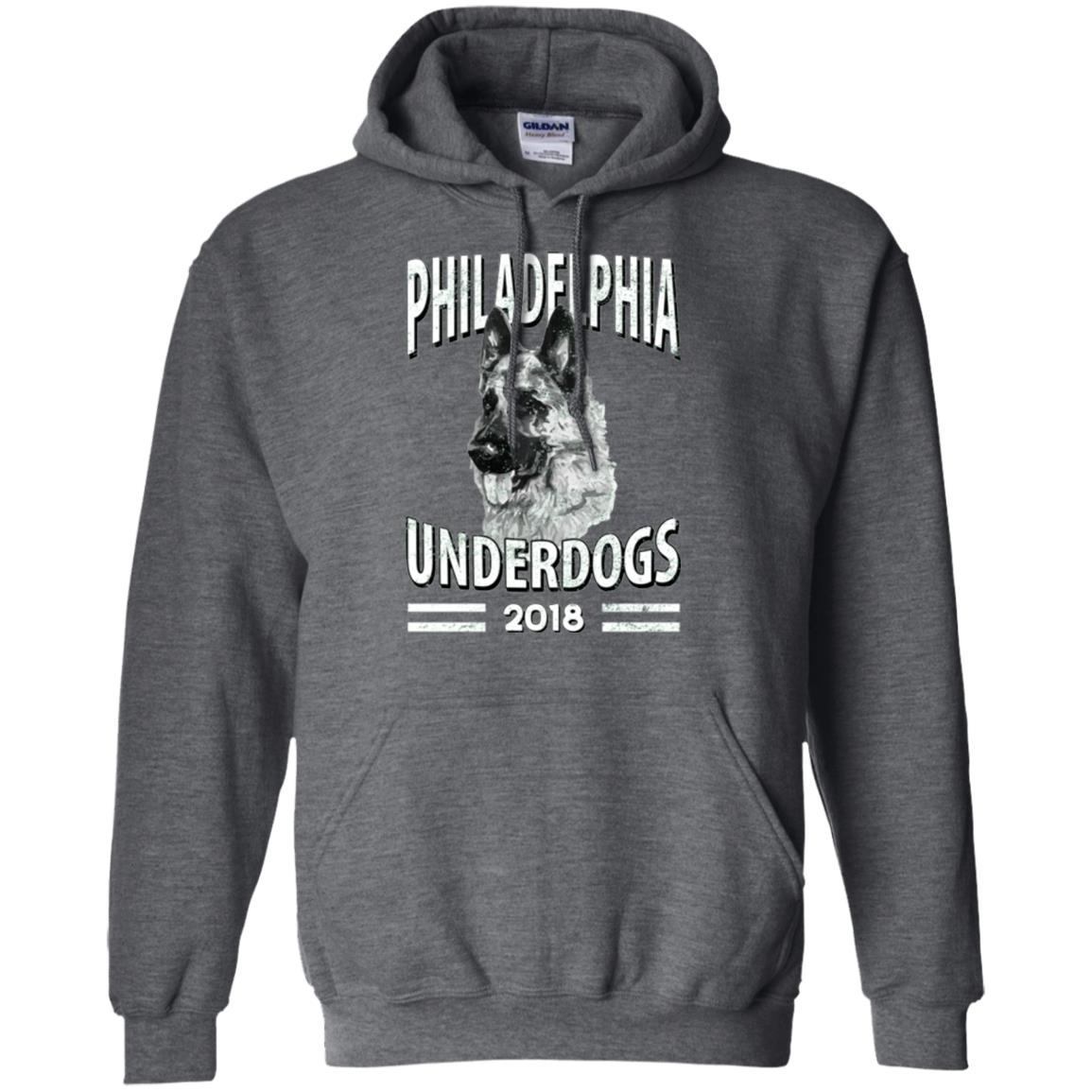 Dog Lover T-shirt Philadelphia Underdogs 2018 T-shirt Dark Heather