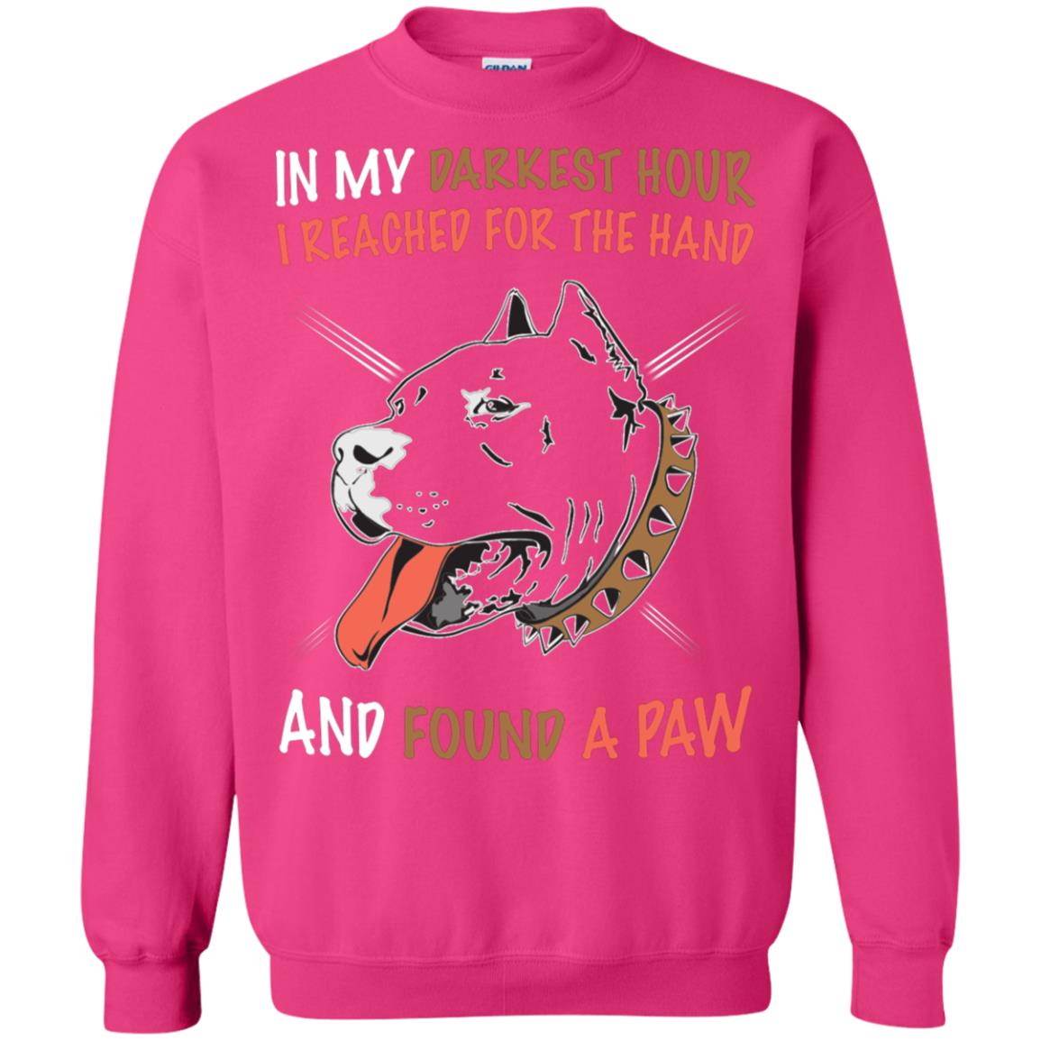 In My Darkness Hour I Reached For The Hand And Found A Paw Shirt Heliconia
