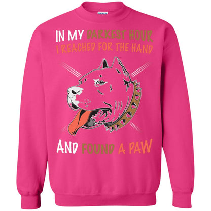 In My Darkness Hour I Reached For The Hand And Found A Paw Shirt Heliconia