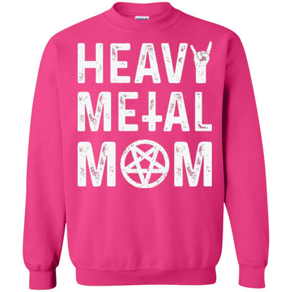 Heavy Metal Mom Vintage Band Music Concert Mother T-shirt Heliconia