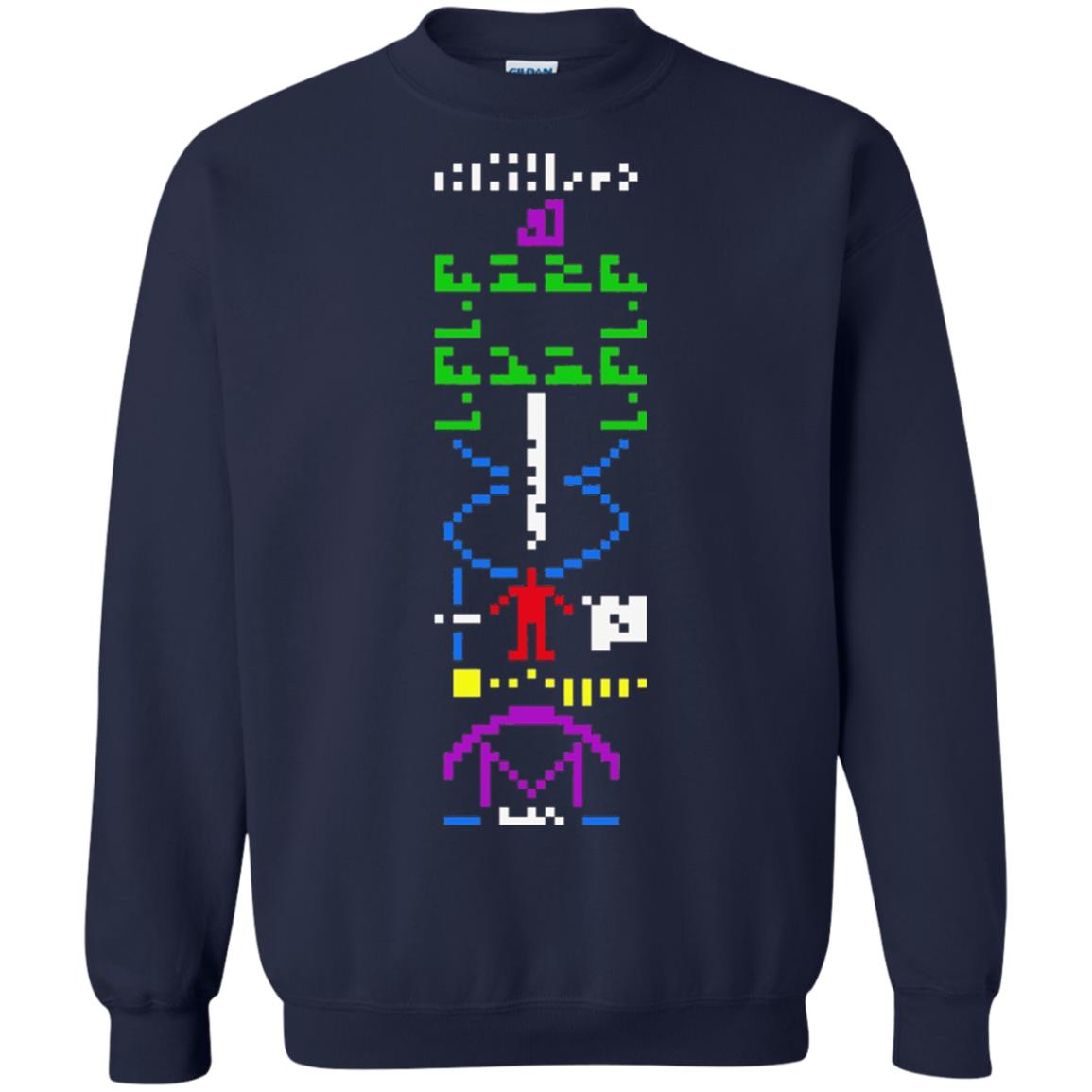 Astronomer T-shirt 1974 Arecibo Message Cool Space Exploration Navy