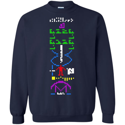 Astronomer T-shirt 1974 Arecibo Message Cool Space Exploration Navy