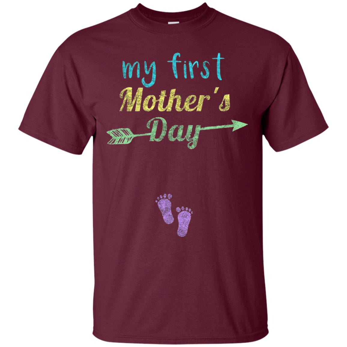 My First Mother's Day Mommy T-shirt Maroon