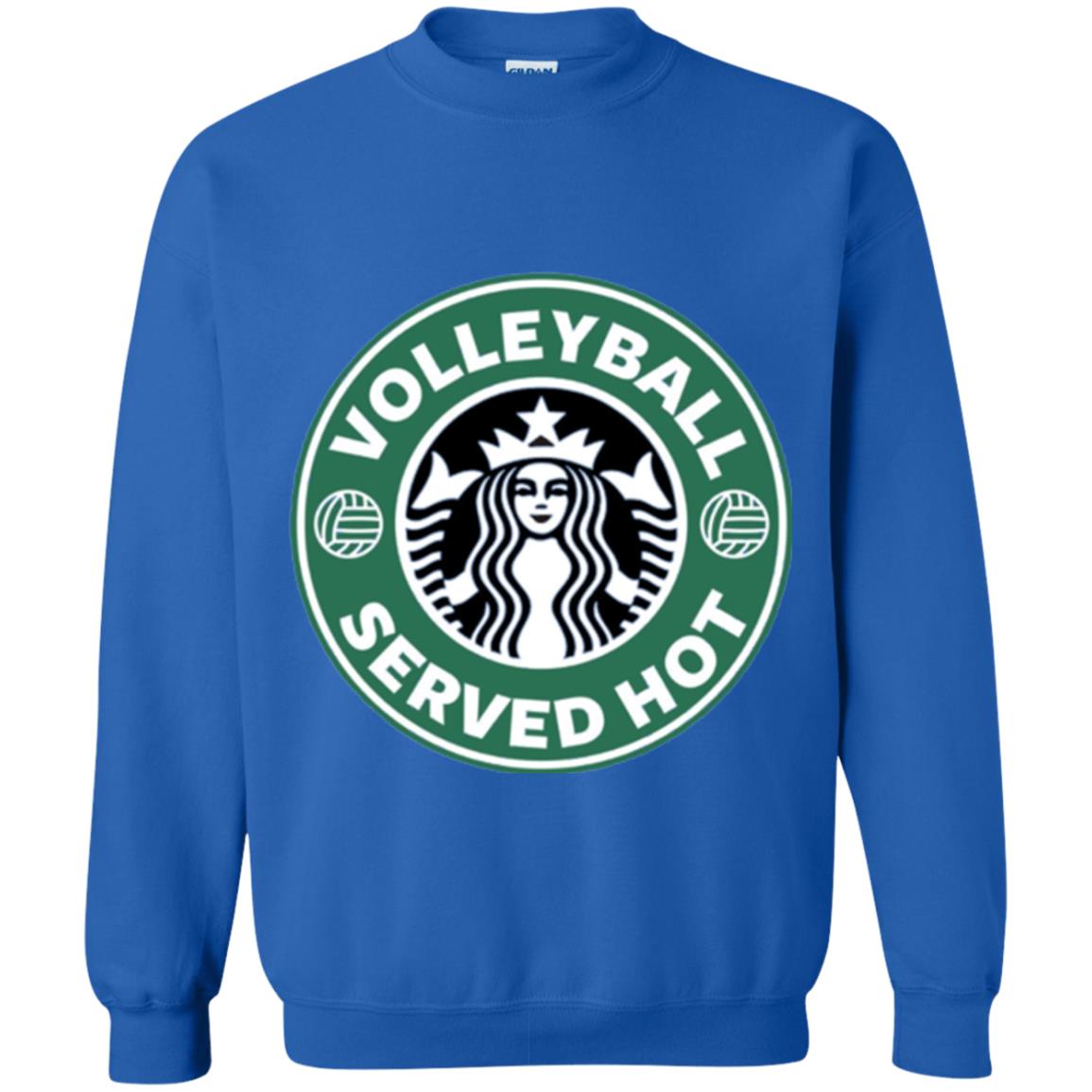 Volleyball Lovers T-shirt Served Hot Royal