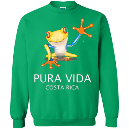 Tree Frog T-shirt Pura Vida Costa Rica T-shirt Irish Green