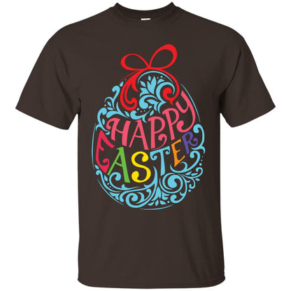 Happy Easter Day T-shirt Dark Chocolate