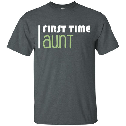 First Time Aunt New Auntie Shirt Dark Heather