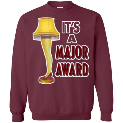 Christmas T-shirt It_s A Major Award Leg Lamp Maroon
