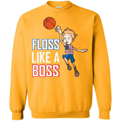 Floss Like A Boss Shirt For Basketball Players Gold