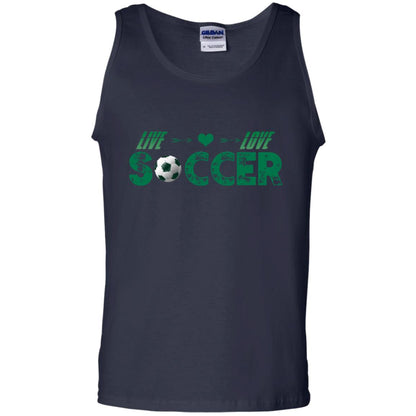 Live Love Soccer Shirt For Mens Or Womens Navy
