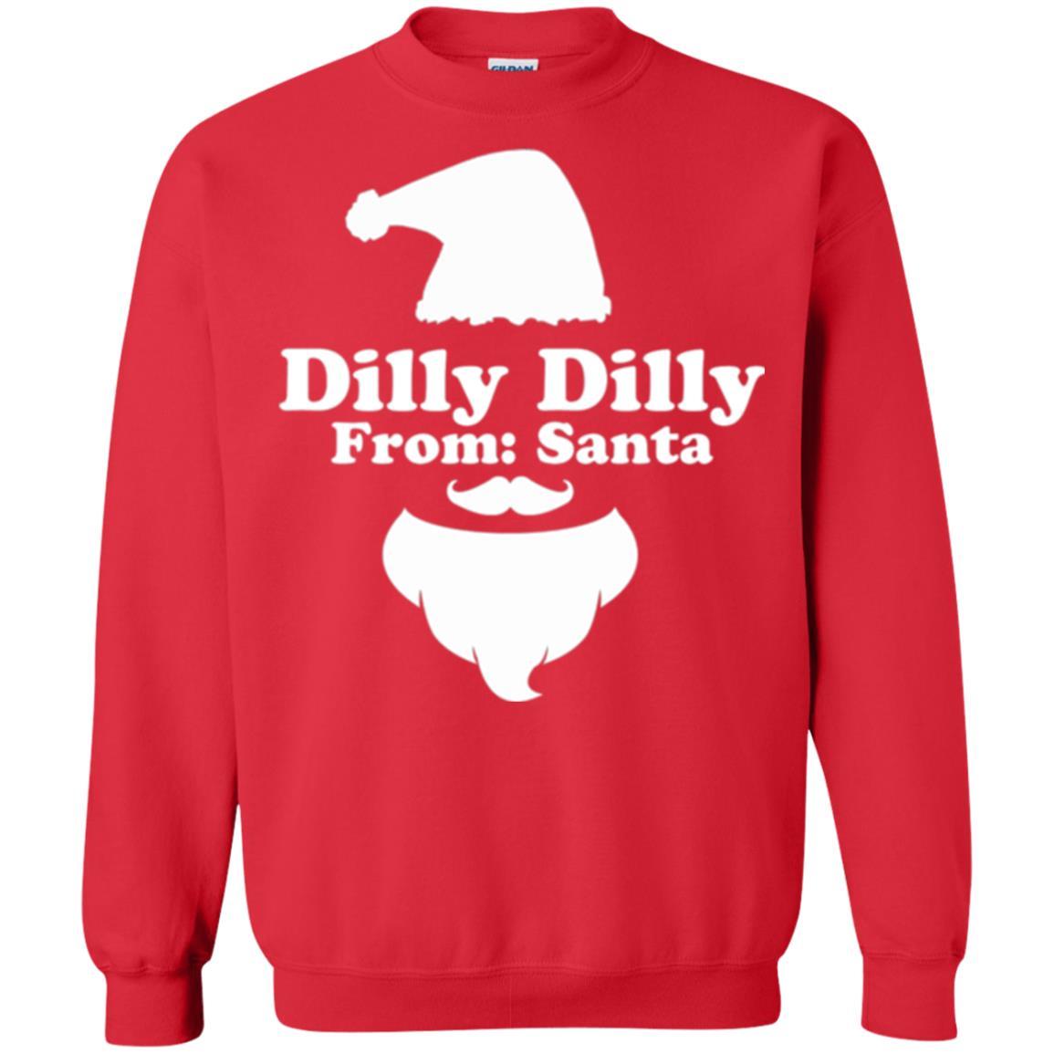 Christmas T-shirt Dilly Dilly From Santa Claus T-shirt Red