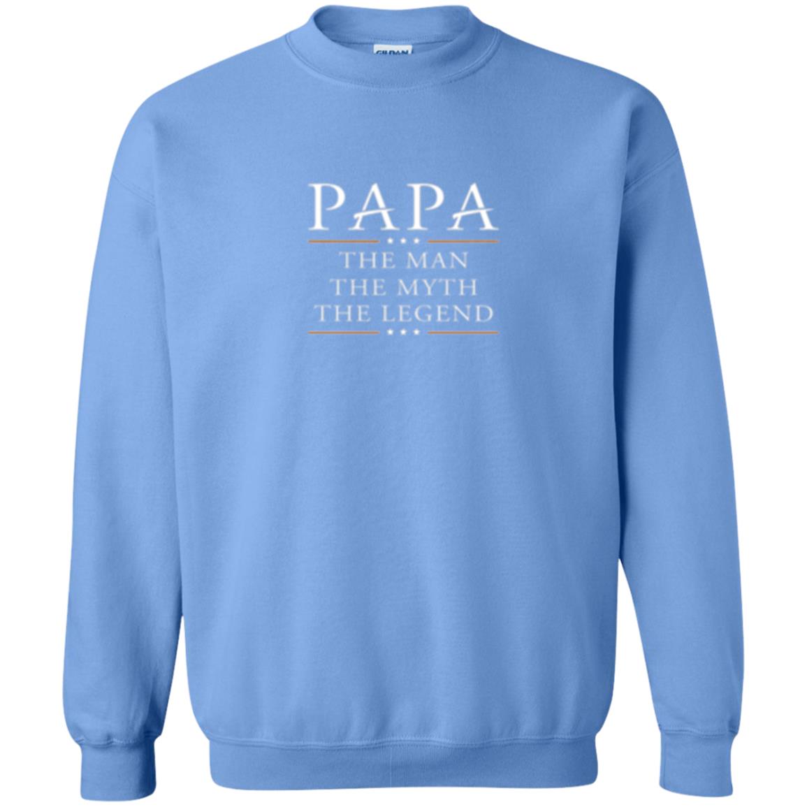 Family T-shirt Papa The Myth The Legend Carolina Blue