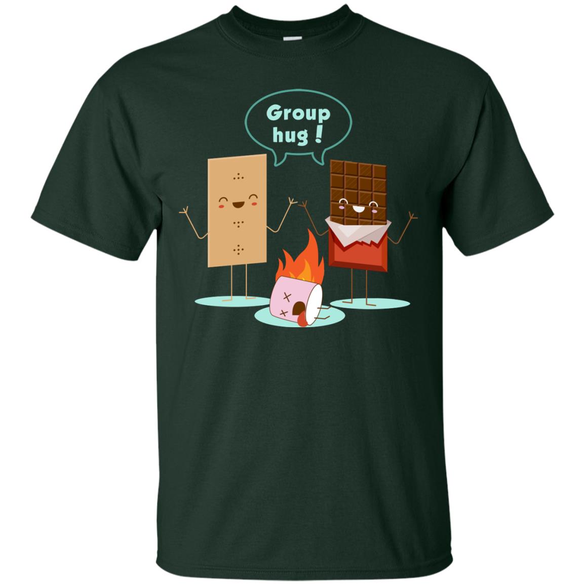 Funny Smores Chocolate Marshmallow Hiking Camping T-shirt Forest